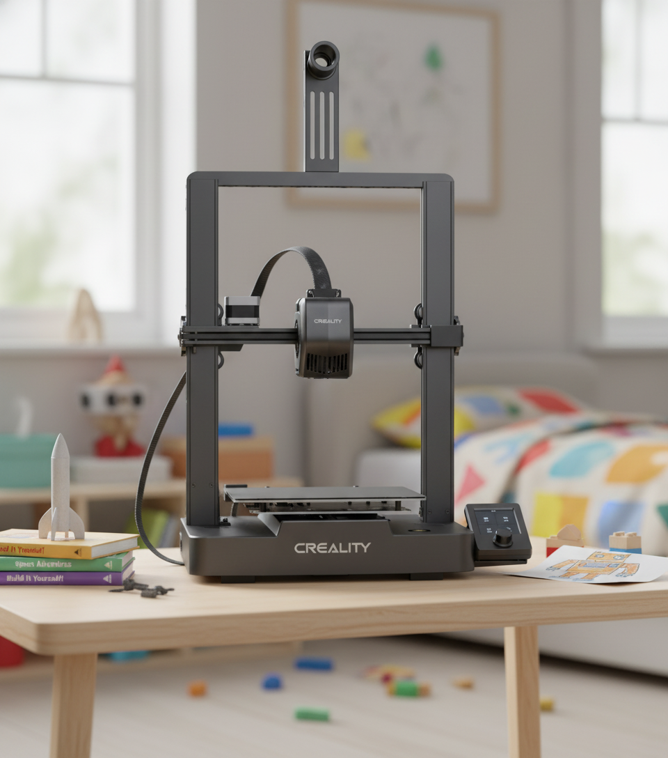 Creality Ender-3 V3 SE 3D printer — original hero illustration