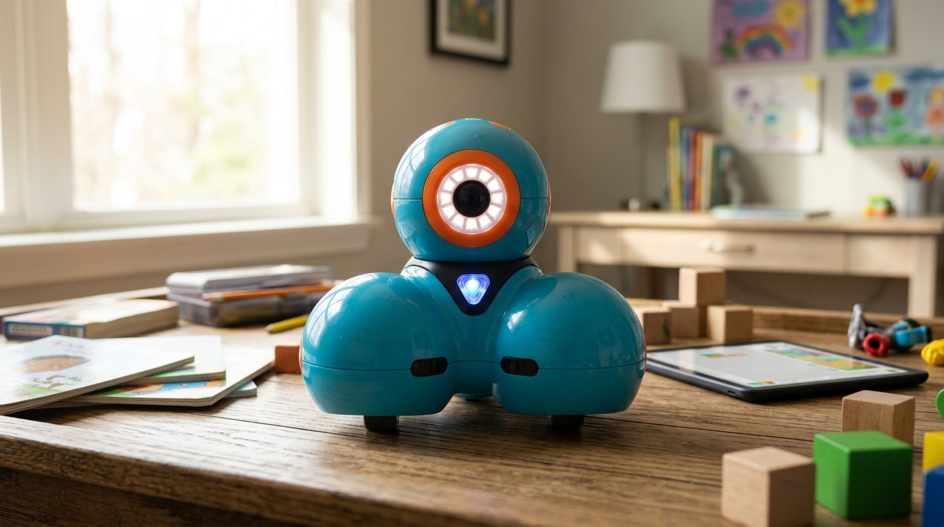 coding robot for kids ages 6 to 8 — original hero illustration