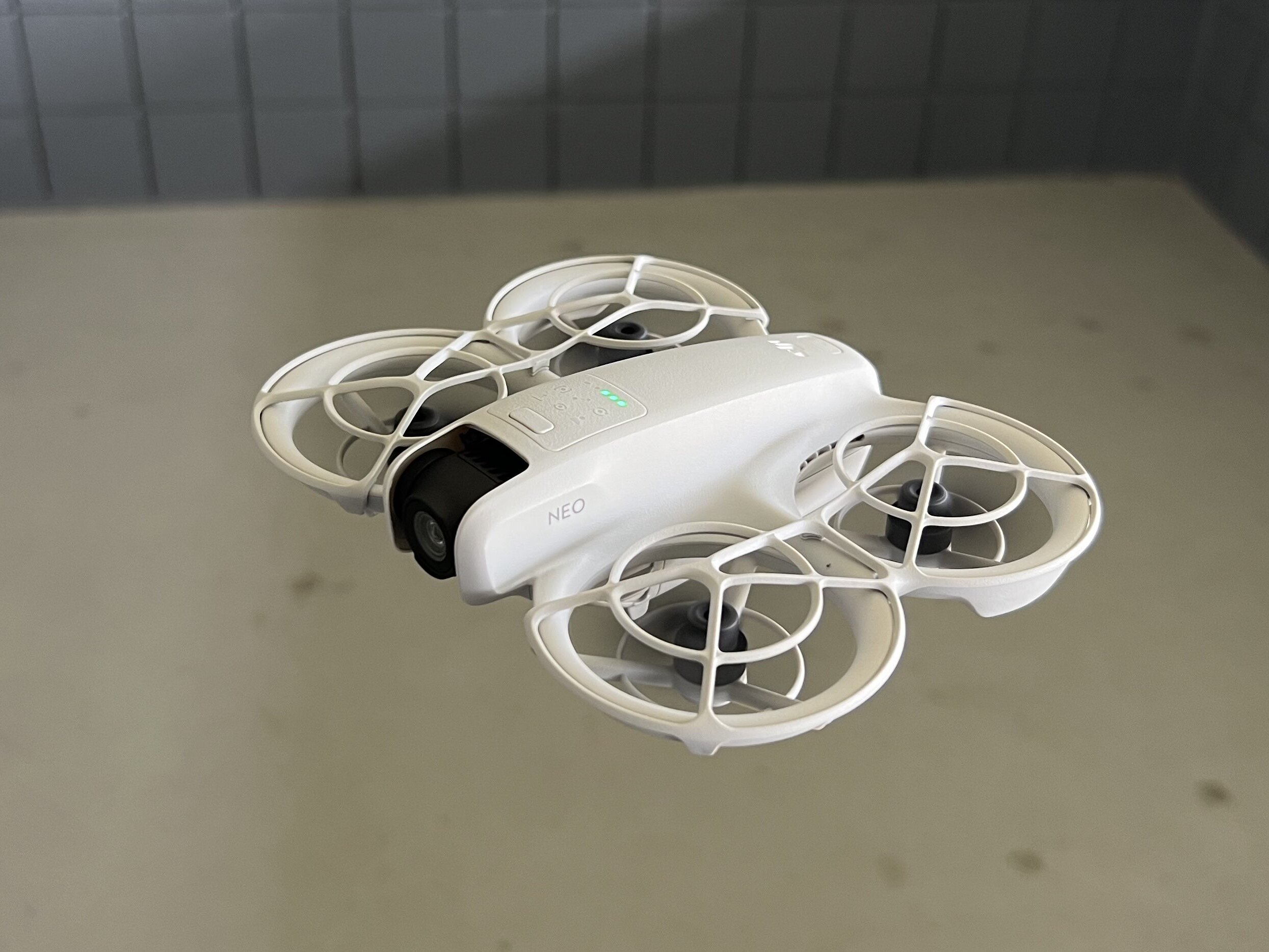 DJI Neo 135g sub-250g mini drone with built-in propeller guards