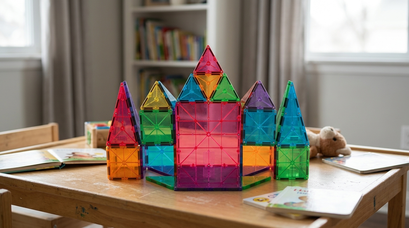 Jeu de 32 tuiles Magna-Tiles Classic pour tout-petits — illustration principale originale