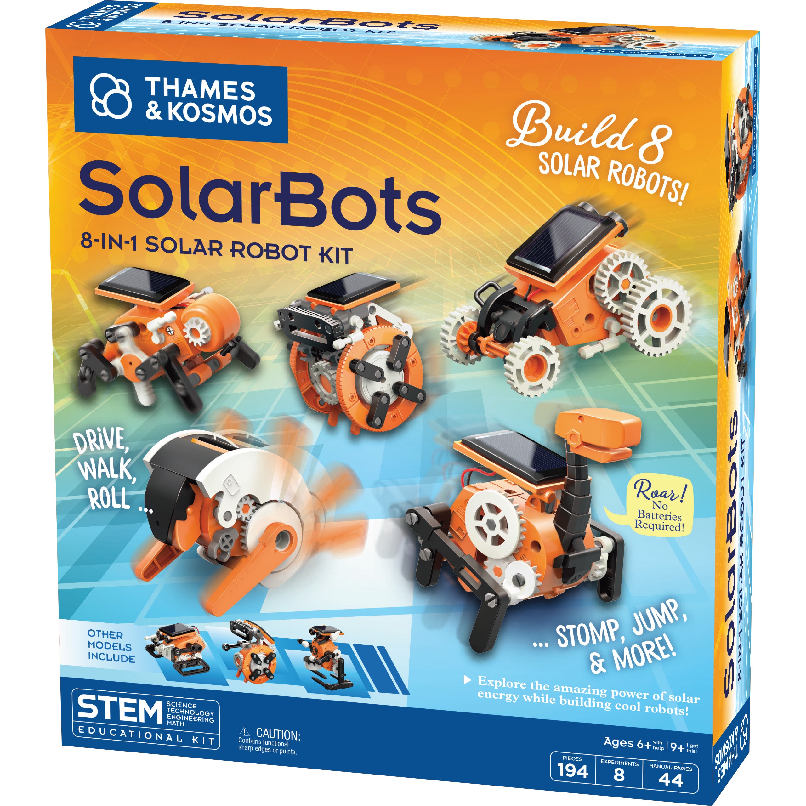 Thames & Kosmos SolarBots 8-in-1 solar robot kit, official product photo
