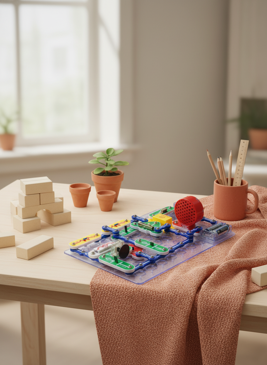Snap Circuits STEM kit — original hero illustration