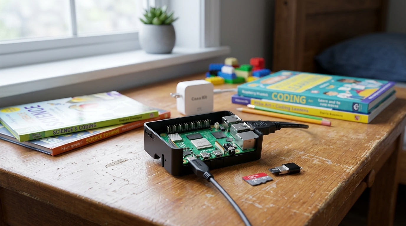 حزمة CanaKit Raspberry Pi 5 Starter Kit PRO (حاسوب لوحي واحد) — رسم توضيحي أصلي للصورة الرئيسية