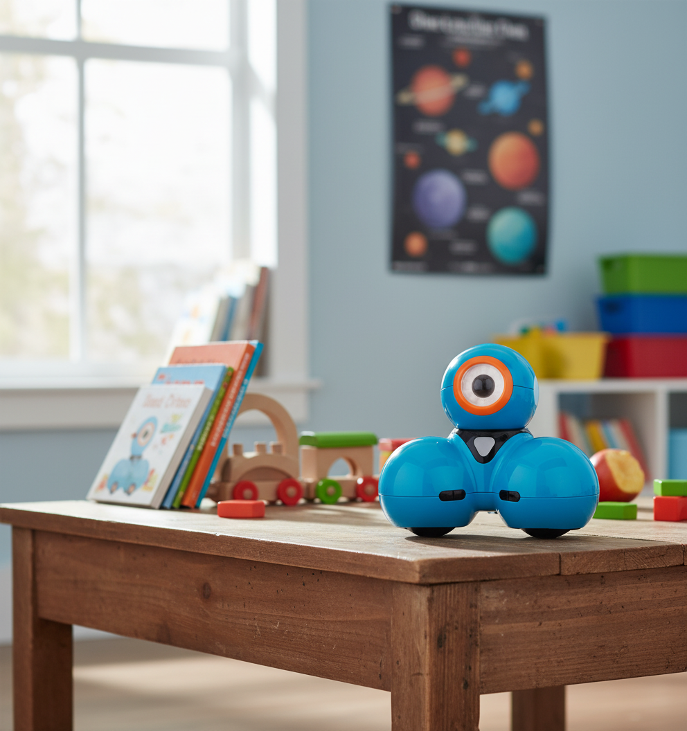 Wonder Workshop Dash coding robot for kids — original hero illustration